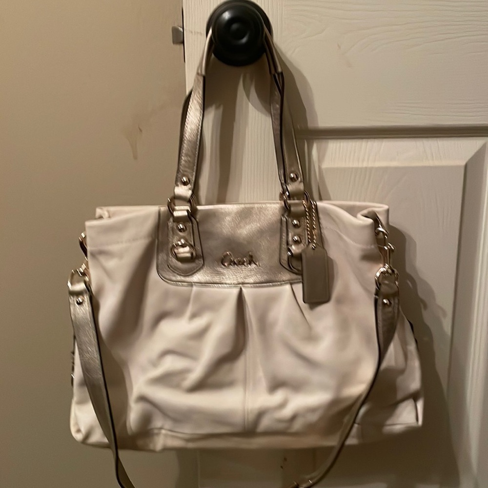 Authentic Coach bag genuine leather